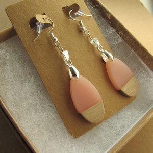 18K White Gold Plated Multi Media Naturals Earring